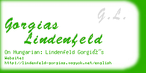 gorgias lindenfeld business card